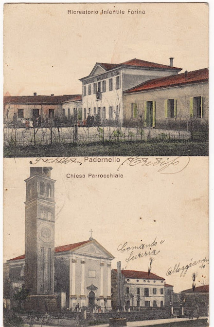 Il Ricreatorio Infantile Farina e la chiesa parrocchiale
